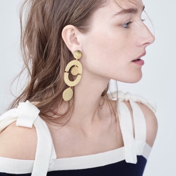 J. Crew Jewelry - J.Crew // Smile Dot Silver Circler Earrings